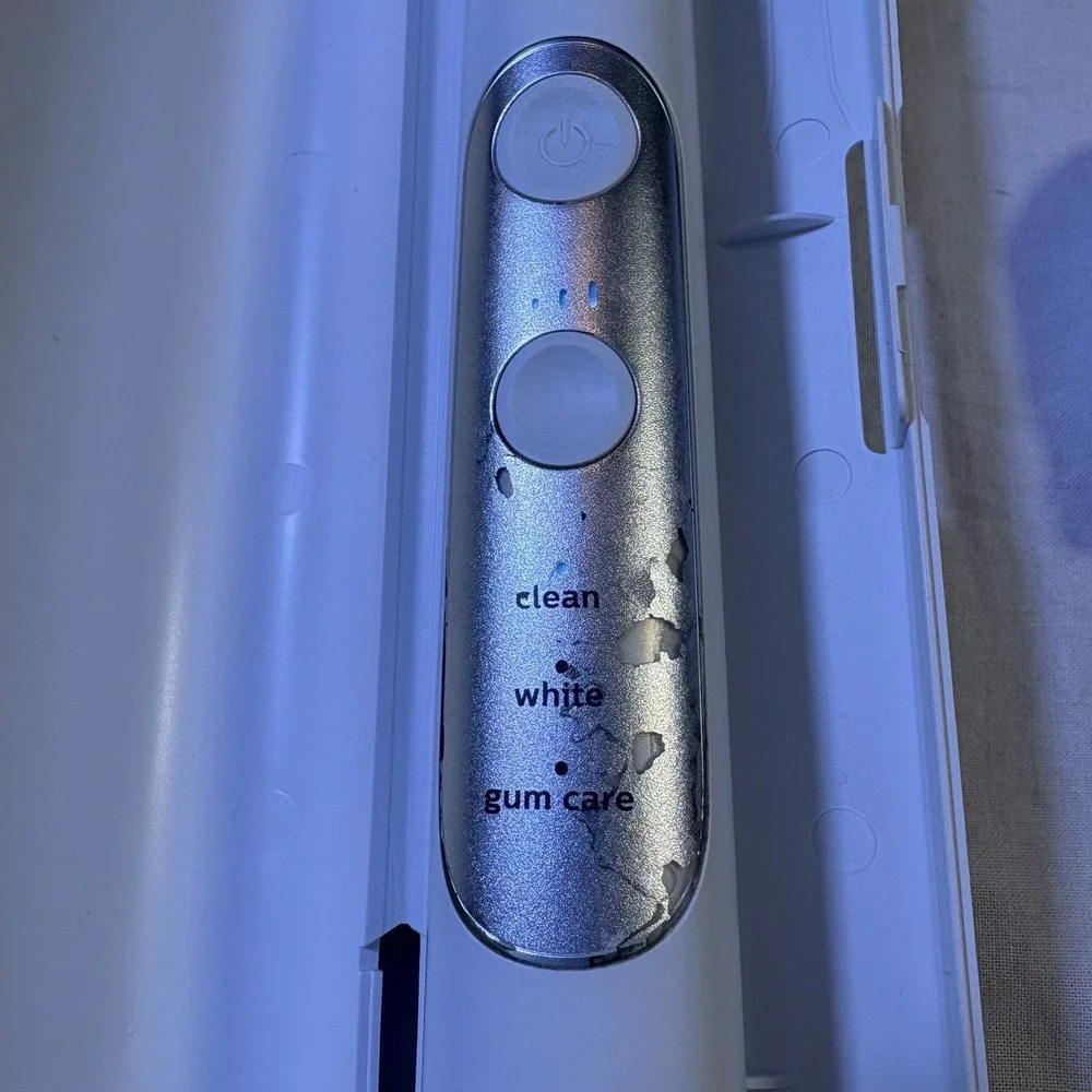 Philips Sonicare PerfectClean Electric Toothbrush Travel Case Charger White